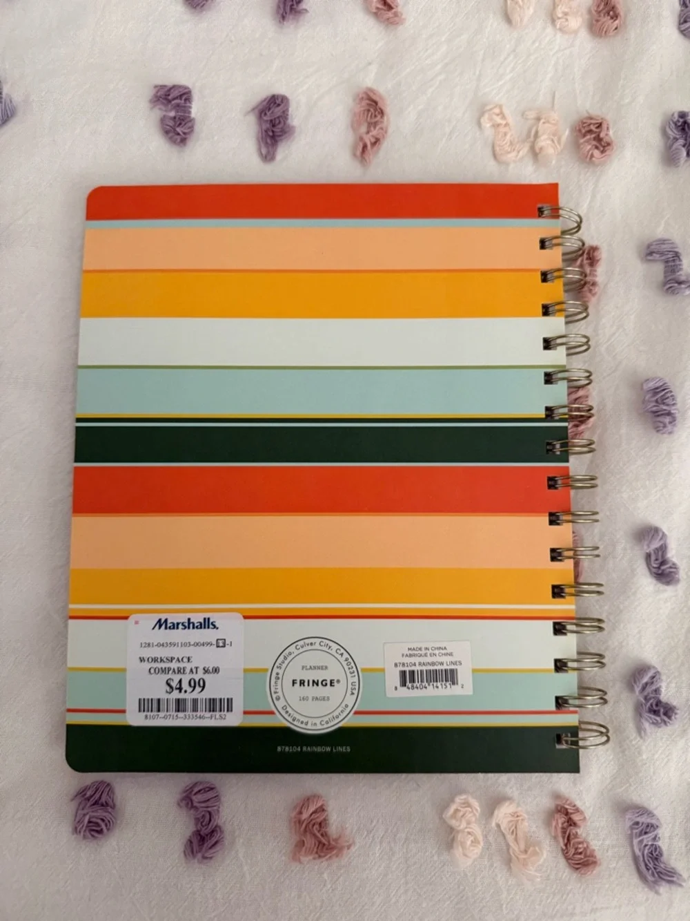 “Bright Days Ahead” Striped Daily Planner